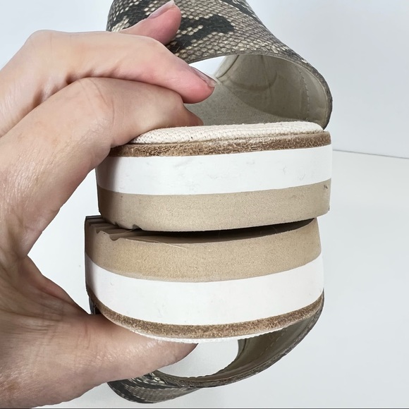 Dolce Vita snakeskin wedge slides faux reptile - Picture 9 of 9